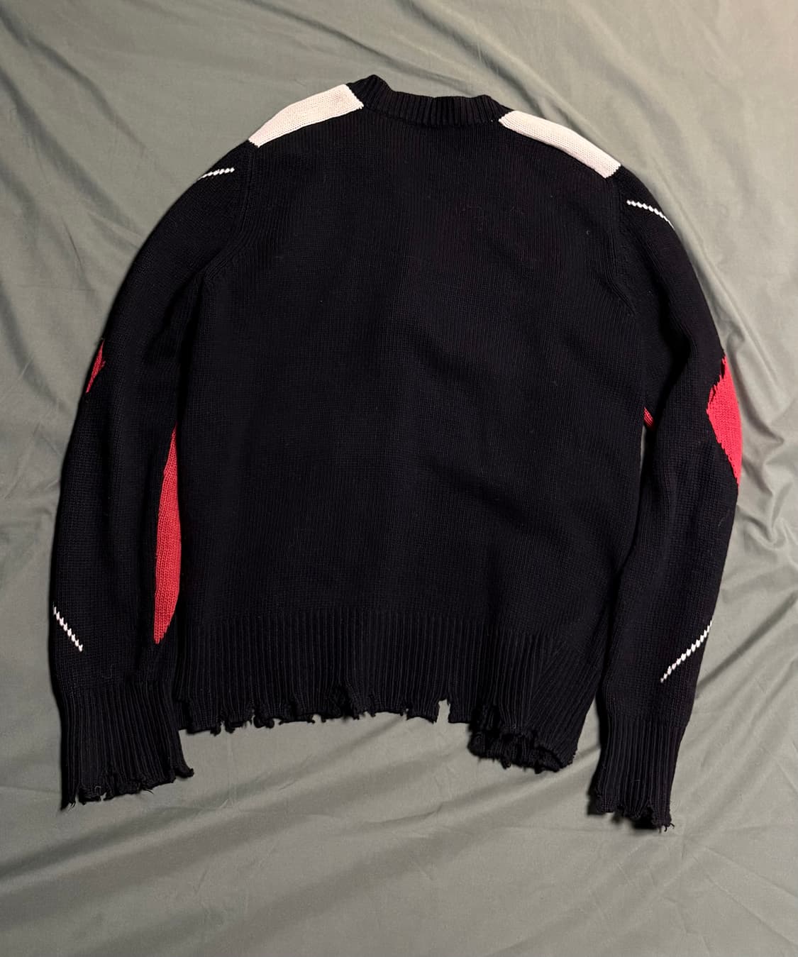 MSGM 디스트로이드 아가일 니트 가디건 상품이미지2