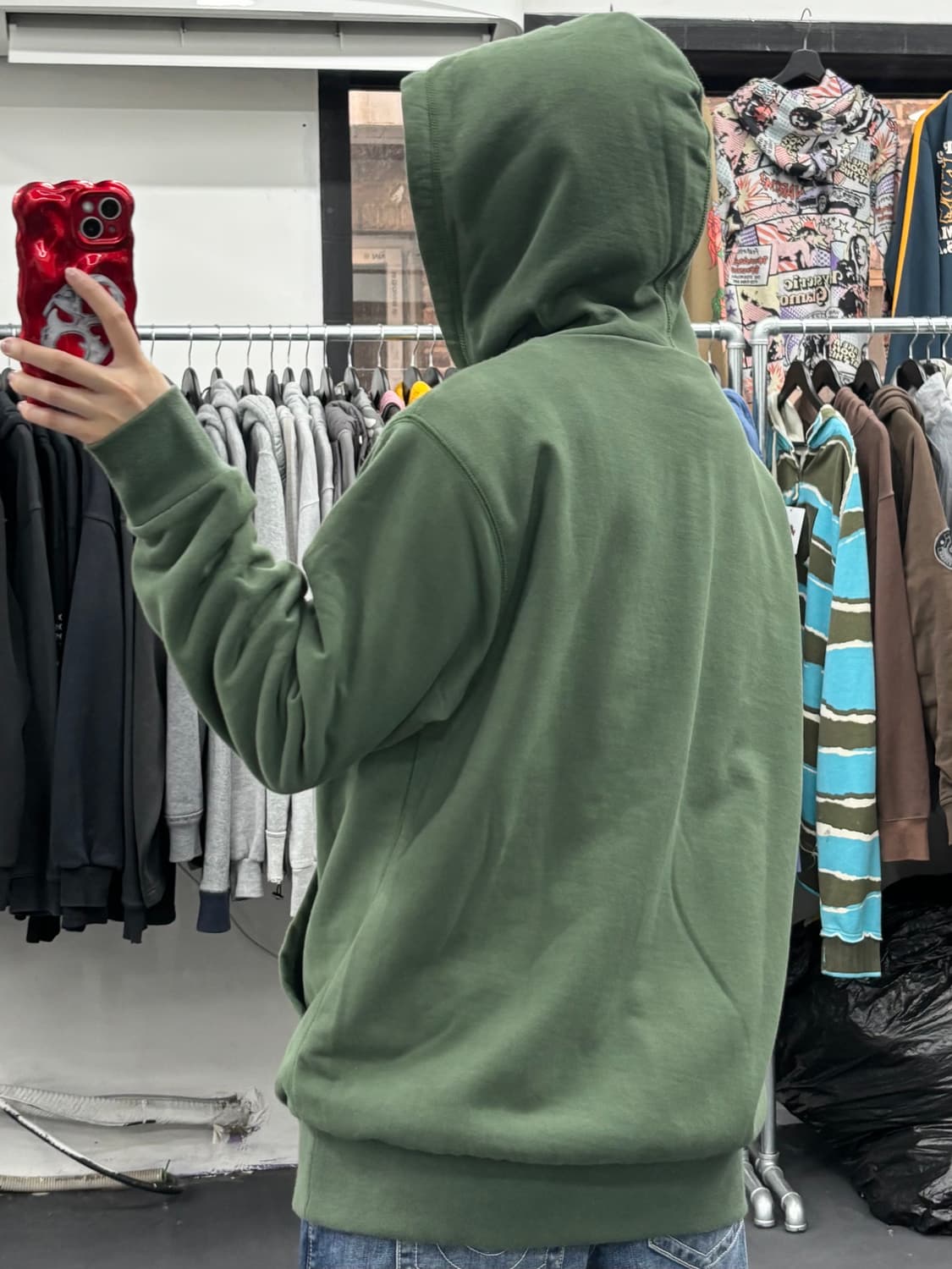 팔라스 패치 로고 써멀 후드집업 상품이미지6