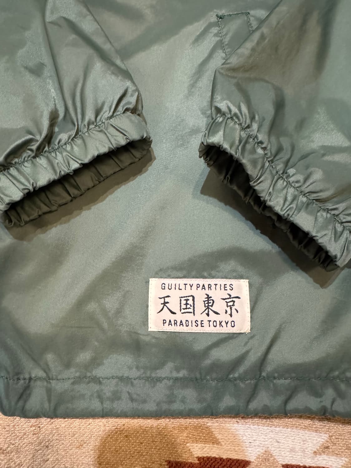 [L] 와코마리아 보아 코치 자켓 마리아 프린트 그린 상품이미지4