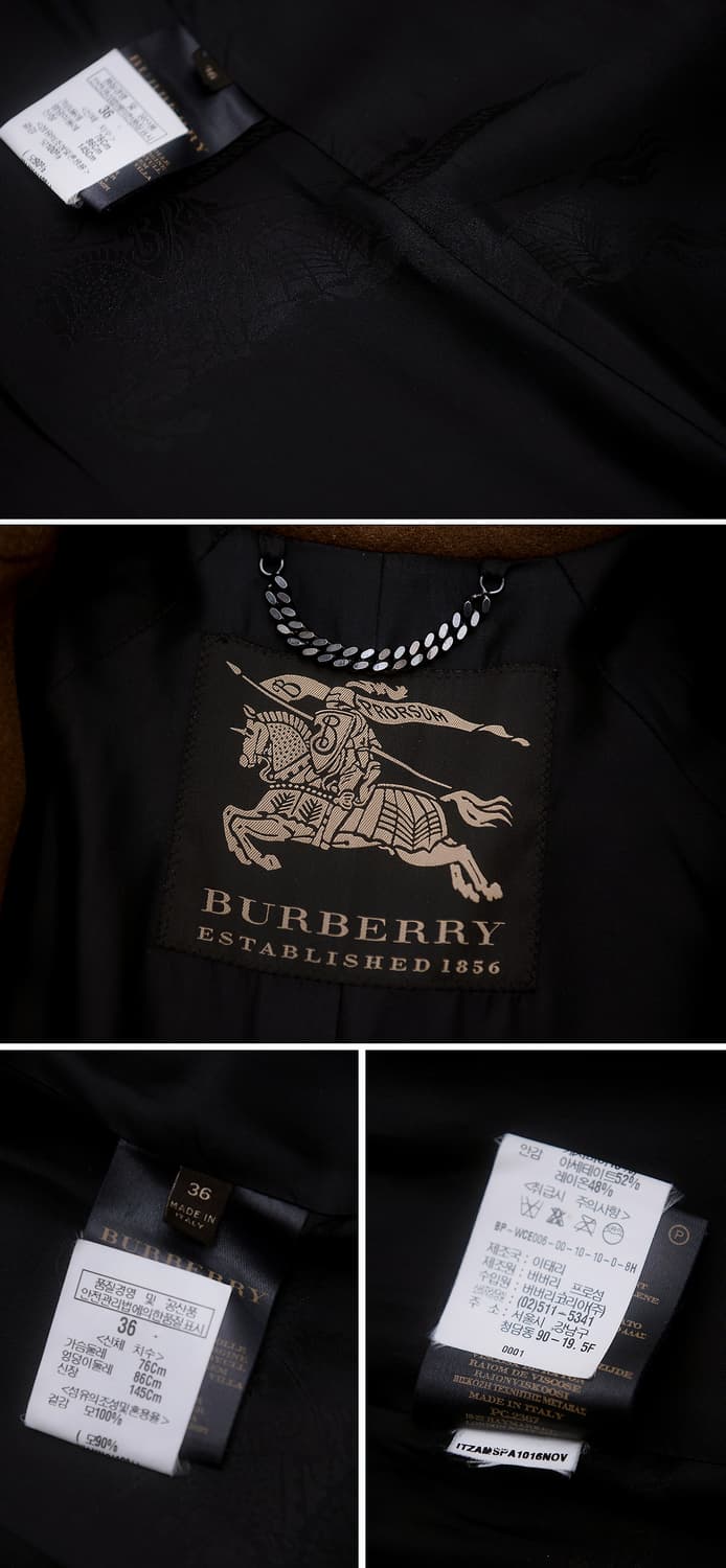 버버리 프로섬 울캐시미어 클래식 카코트 (36 / 44-66) 상품이미지10