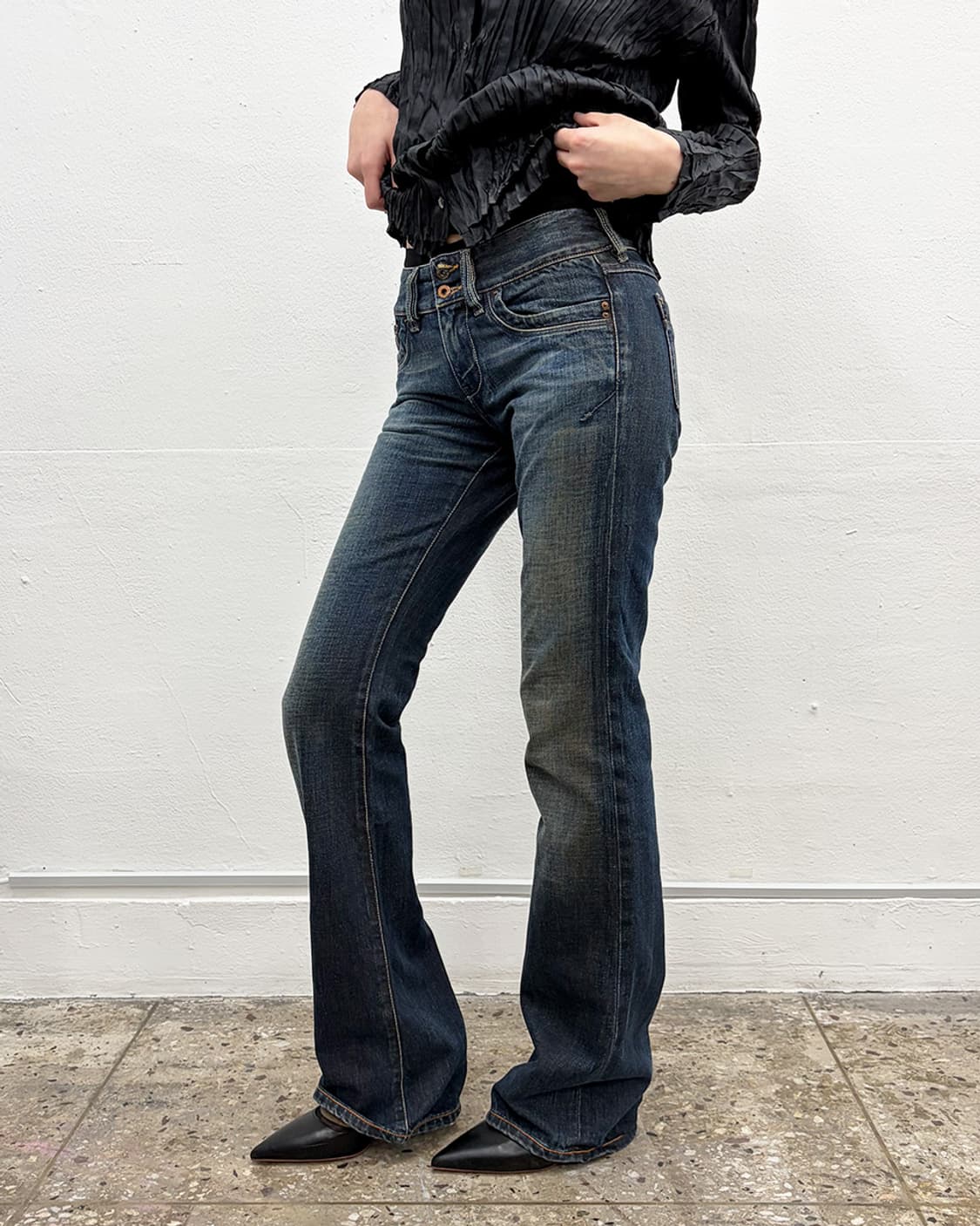 디젤 로우라이즈 부츠컷 데님팬츠 상품이미지3