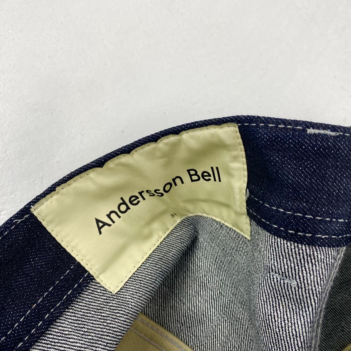 앤더슨벨 ADSB 지퍼 와이드 인디고 레그 진 (32) 상품이미지9