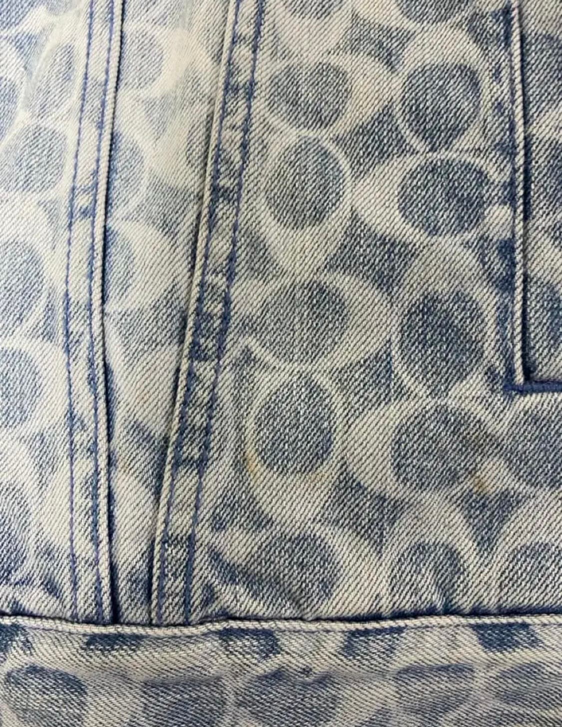 코치 시그니쳐 데님자켓 트러커 청자켓 L 상품이미지5