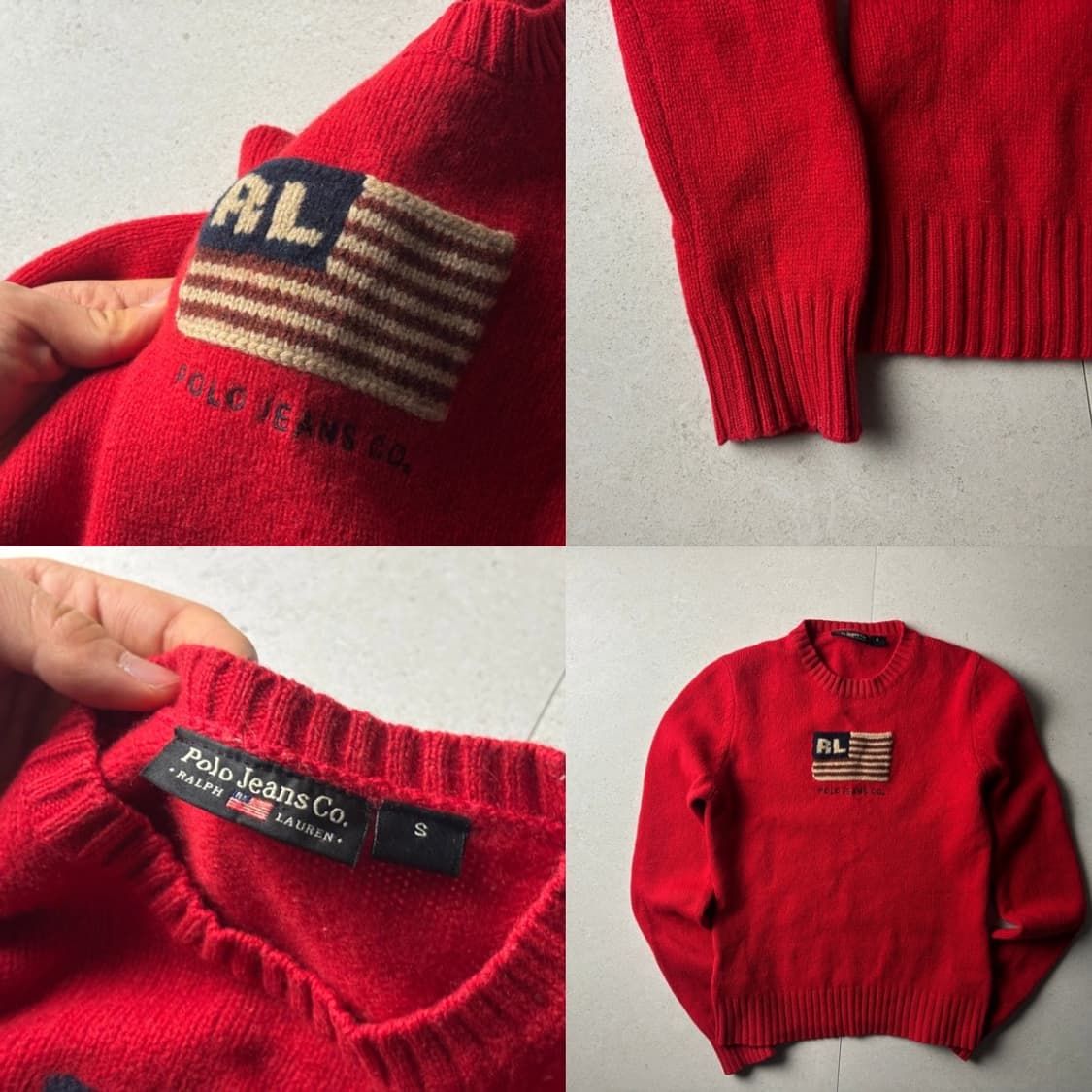 폴로 성조기 니트 상품이미지2