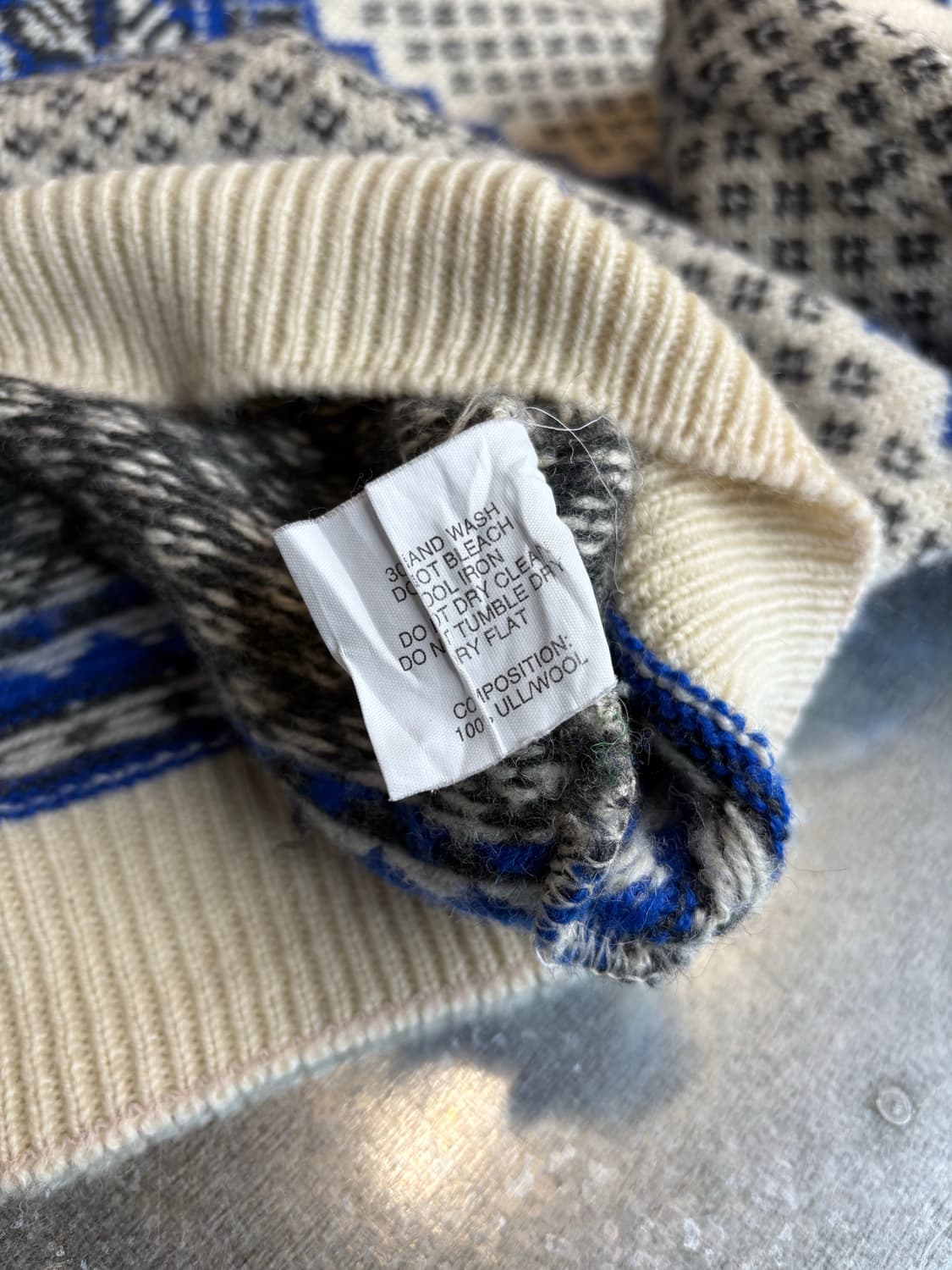 노르웨이 생산 양모 노르딕 니트 상품이미지5