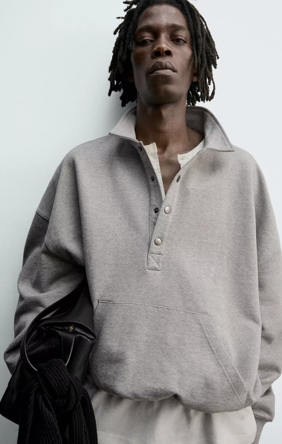 [M]자라 폴로 크롭핏 카라 티셔츠 상품이미지3