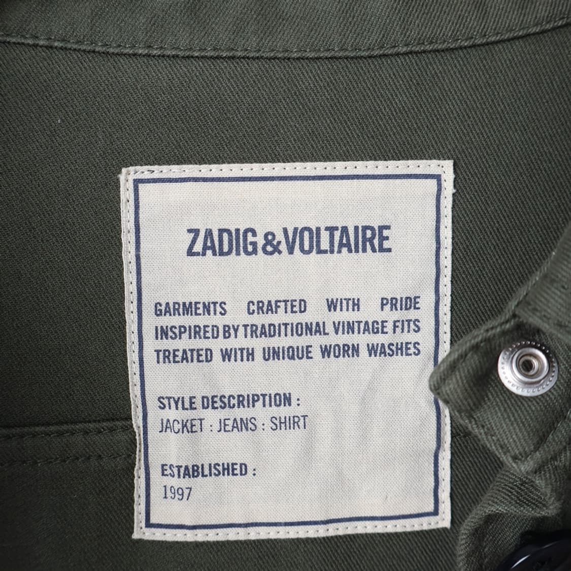 슬림55/쟈딕앤볼테르 스컬 자수 밀리터리 자켓 상품이미지8