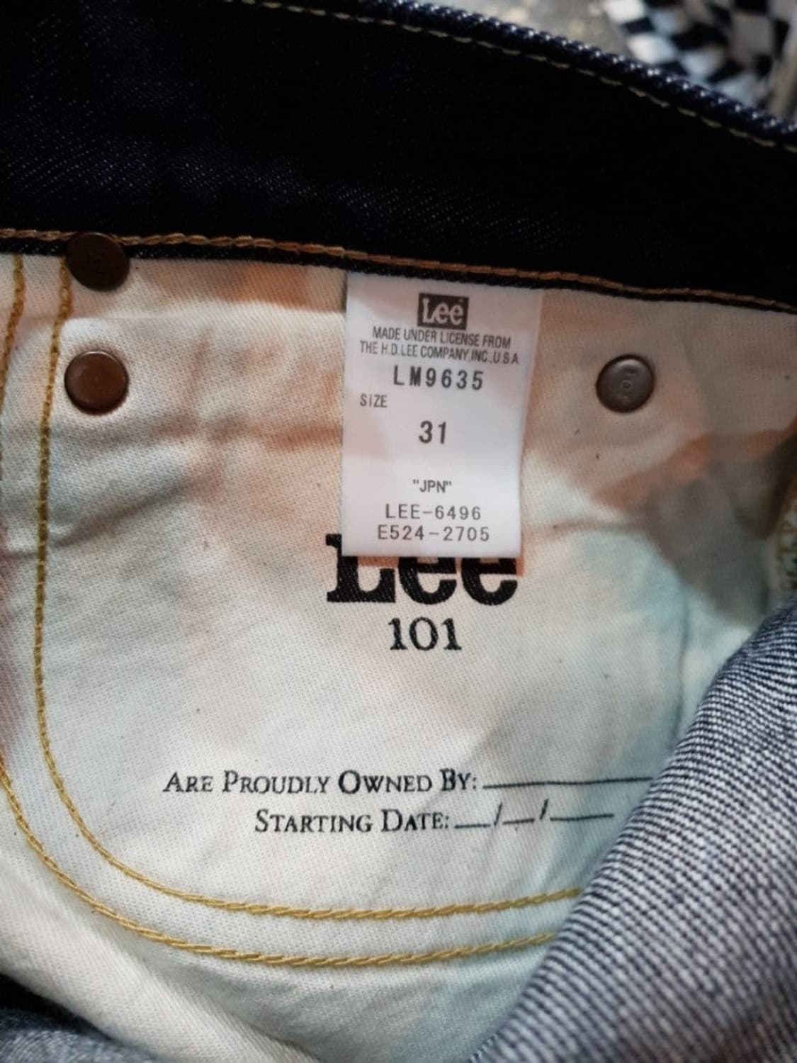 LEE 리 101 셀비지 데님팬츠 타이트 스트레이트

 상품이미지4