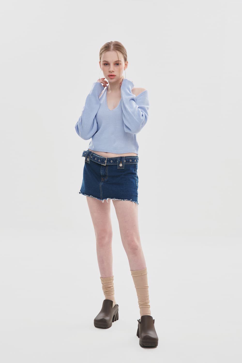  GATELESS -MICRO DENIM SKIRT 상품이미지2