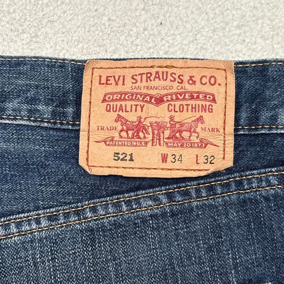 LEVI STRAUSS & CO 521 데님팬츠 34 | 32 상품이미지9
