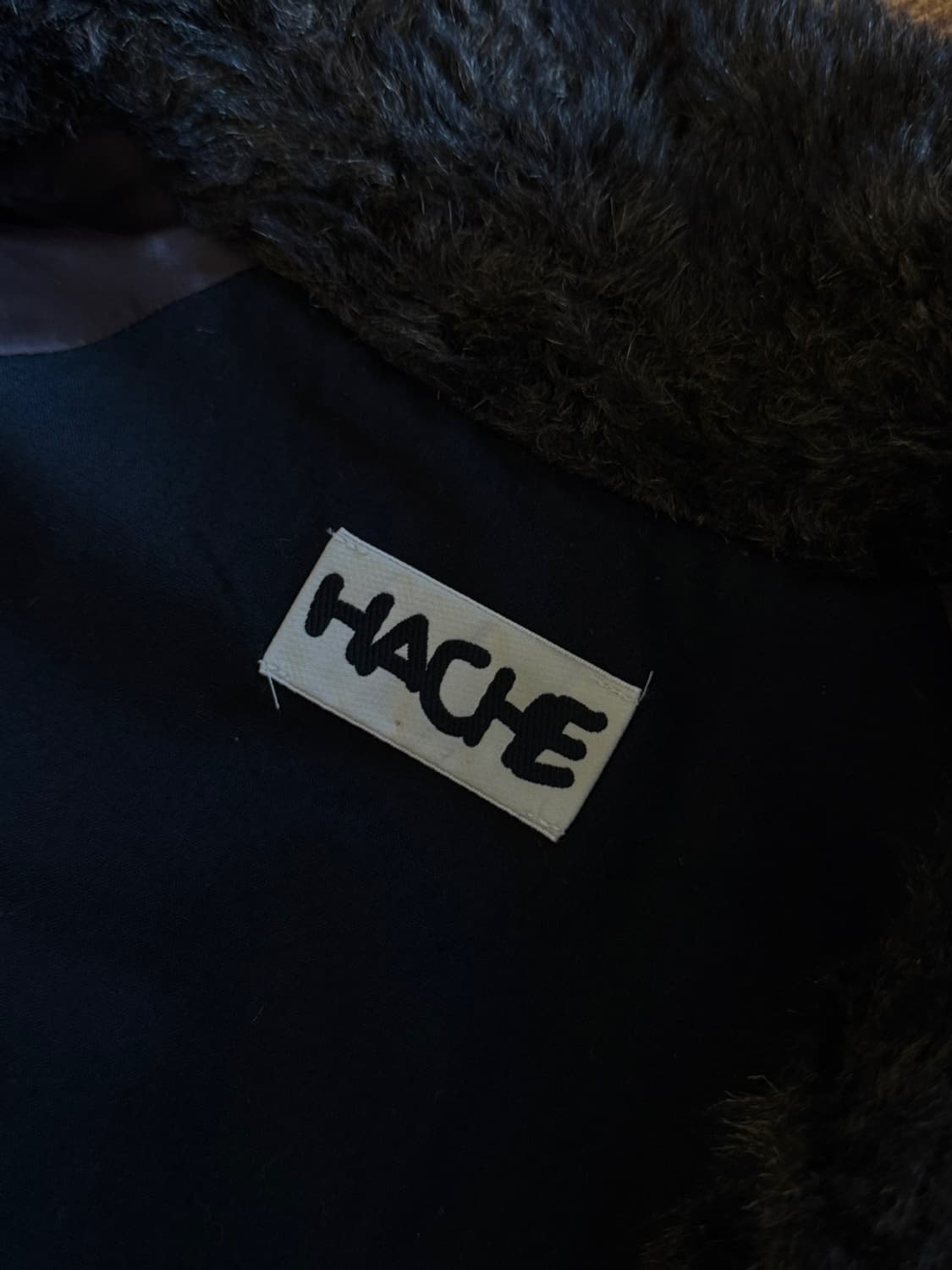 HACHE 아카이브 레더 시어링 코트 55~66 상품이미지3