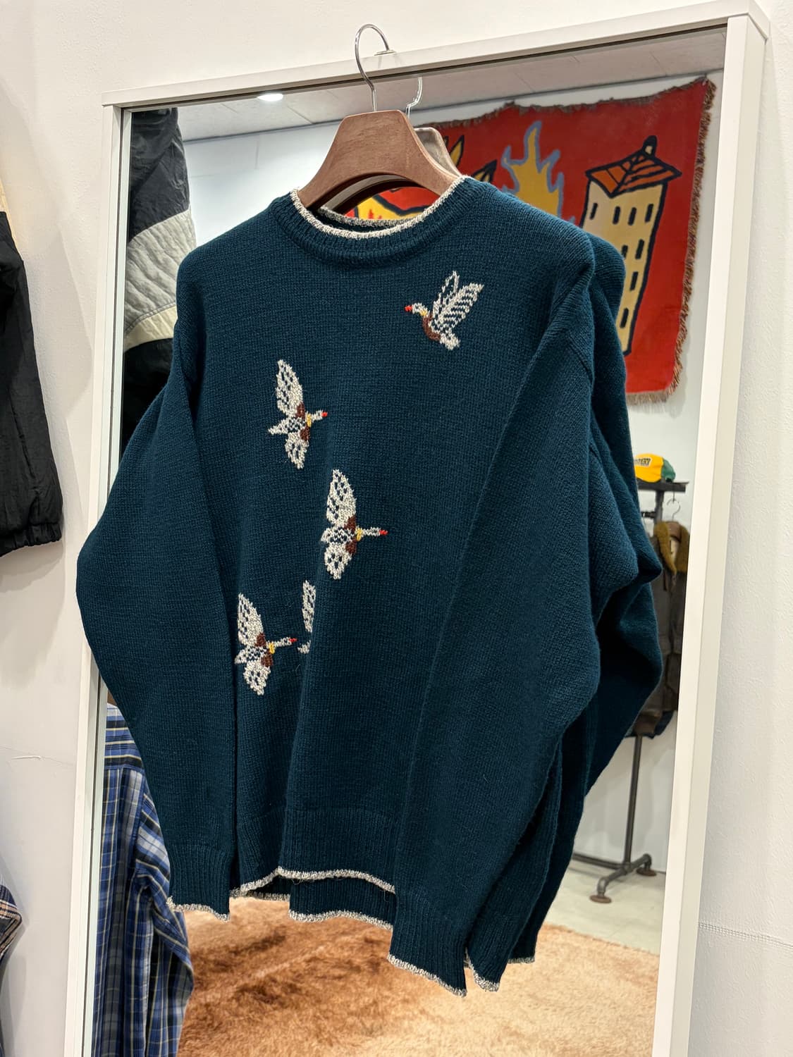 Vtg 빈티지 덕 패턴 니트 상품이미지1