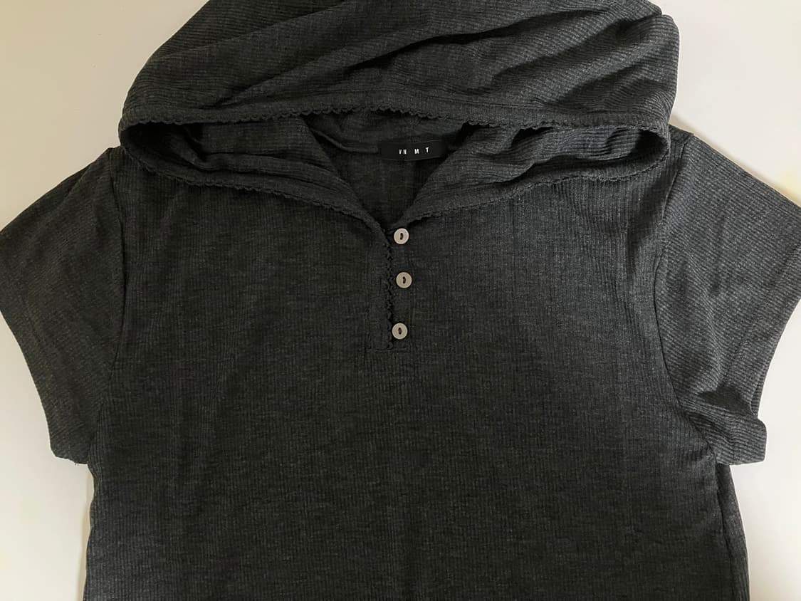 (새상품)바니쉬먼트 Summer cotton hoody_charcoal 상품이미지1