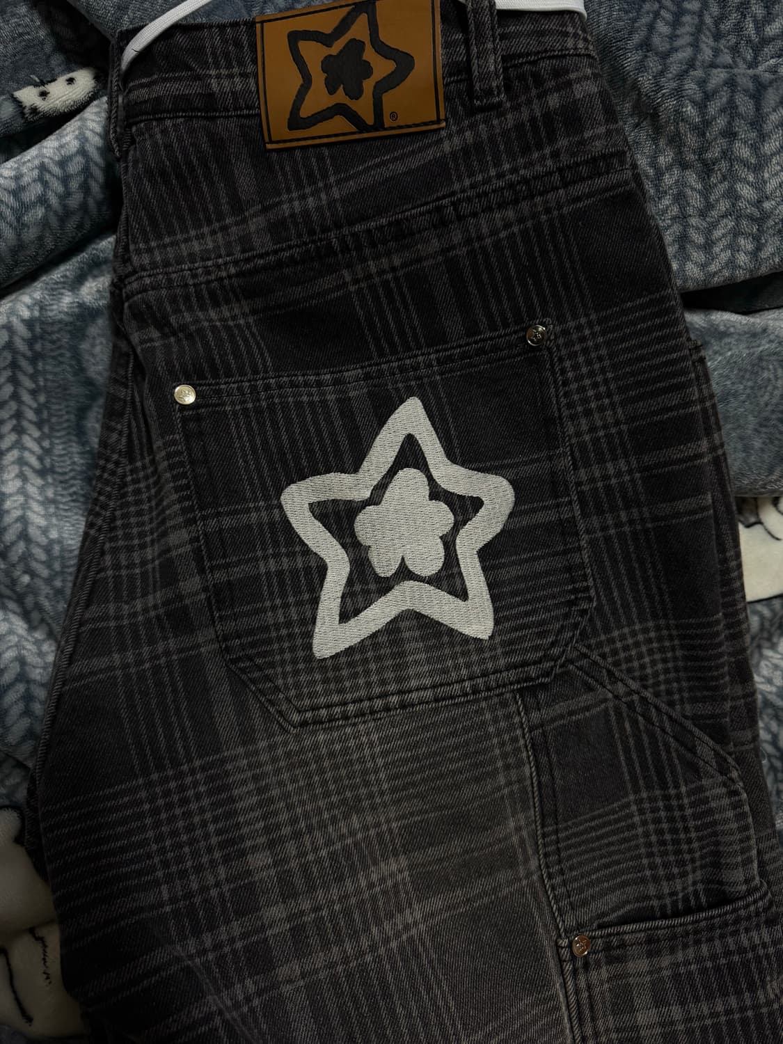 스타팀 플레드 스타 진 블랙 32 상품이미지2