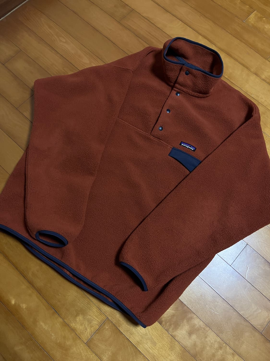 파타고니아 신칠라 스냅-T 플리스 풀오버 버니쉬드 레드 L 상품이미지3