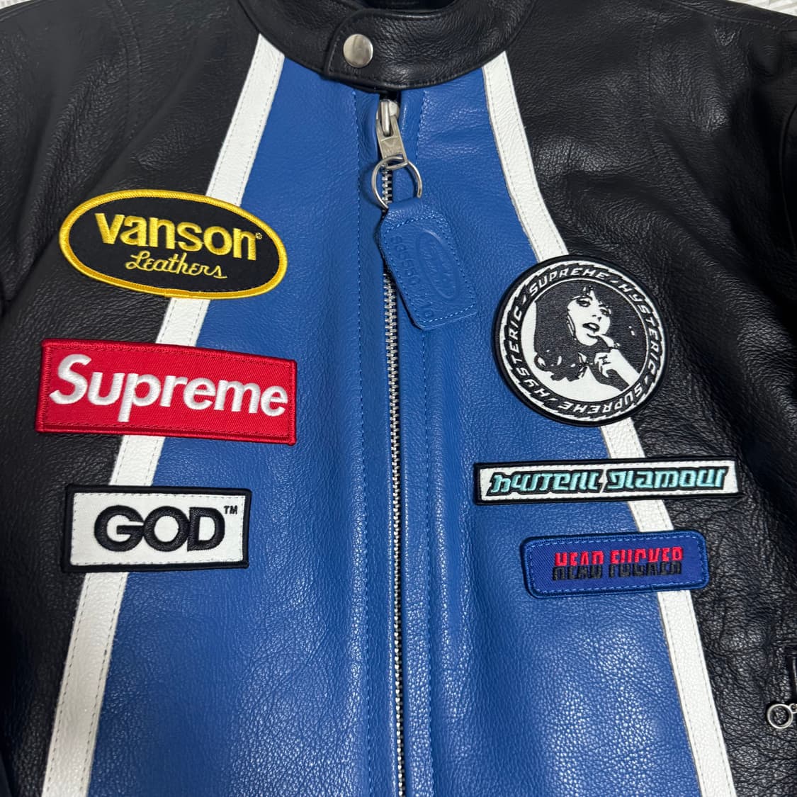 m)슈프림 히스테릭글래머 벤슨 가죽 자켓 상품이미지2