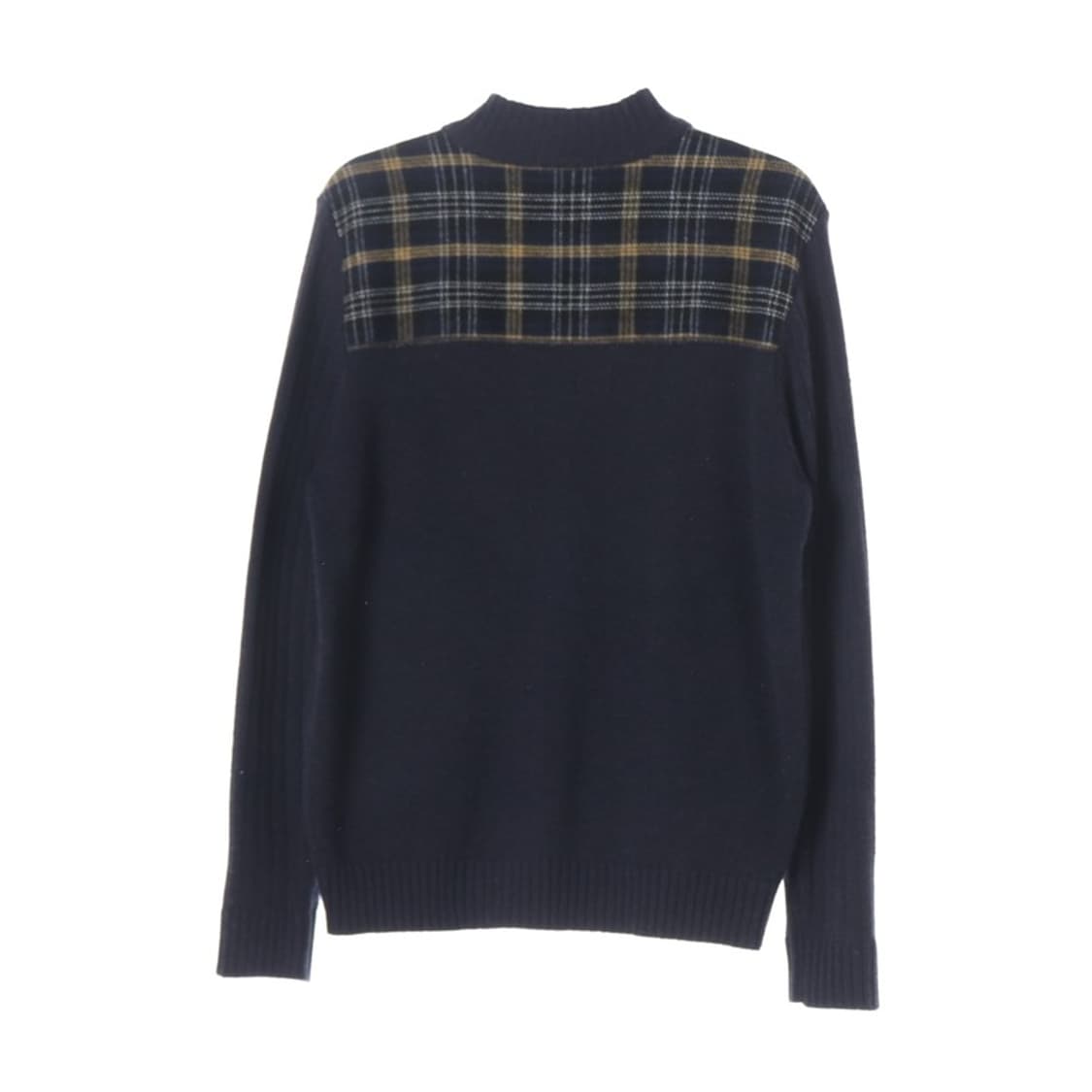 빈폴 코튼 숄더 체크 배색 니트 집업 가디건 XL 상품이미지2