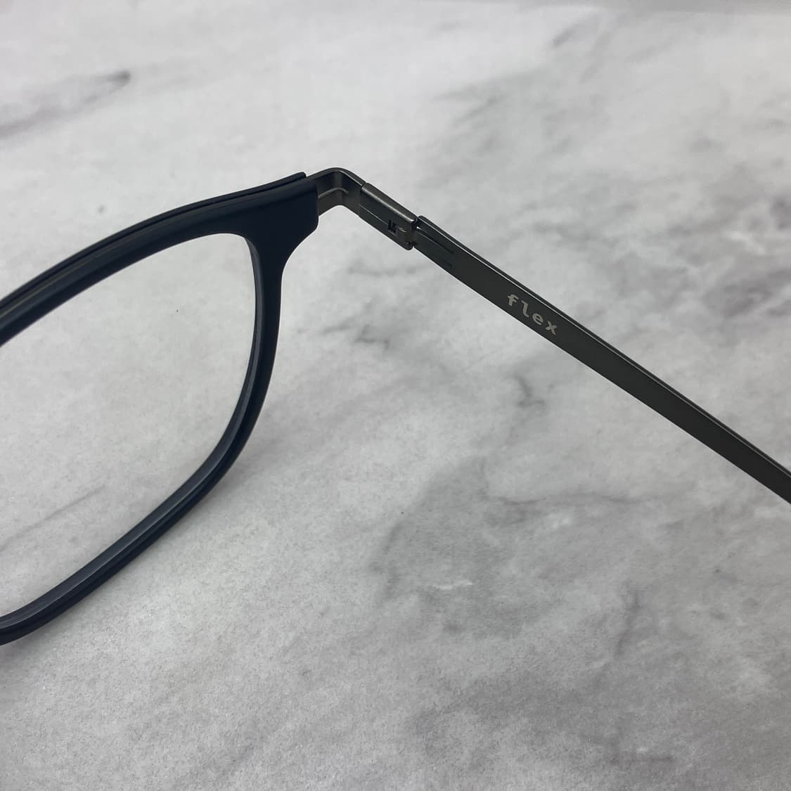 D02 경성 京城 FLEX21 무광 블랙 웰링턴 콤비 뿔테 안경 상품이미지3