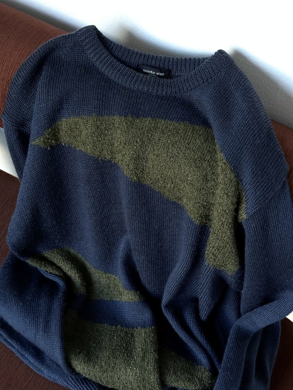 Boucle panel loose knit P/O 상품이미지1