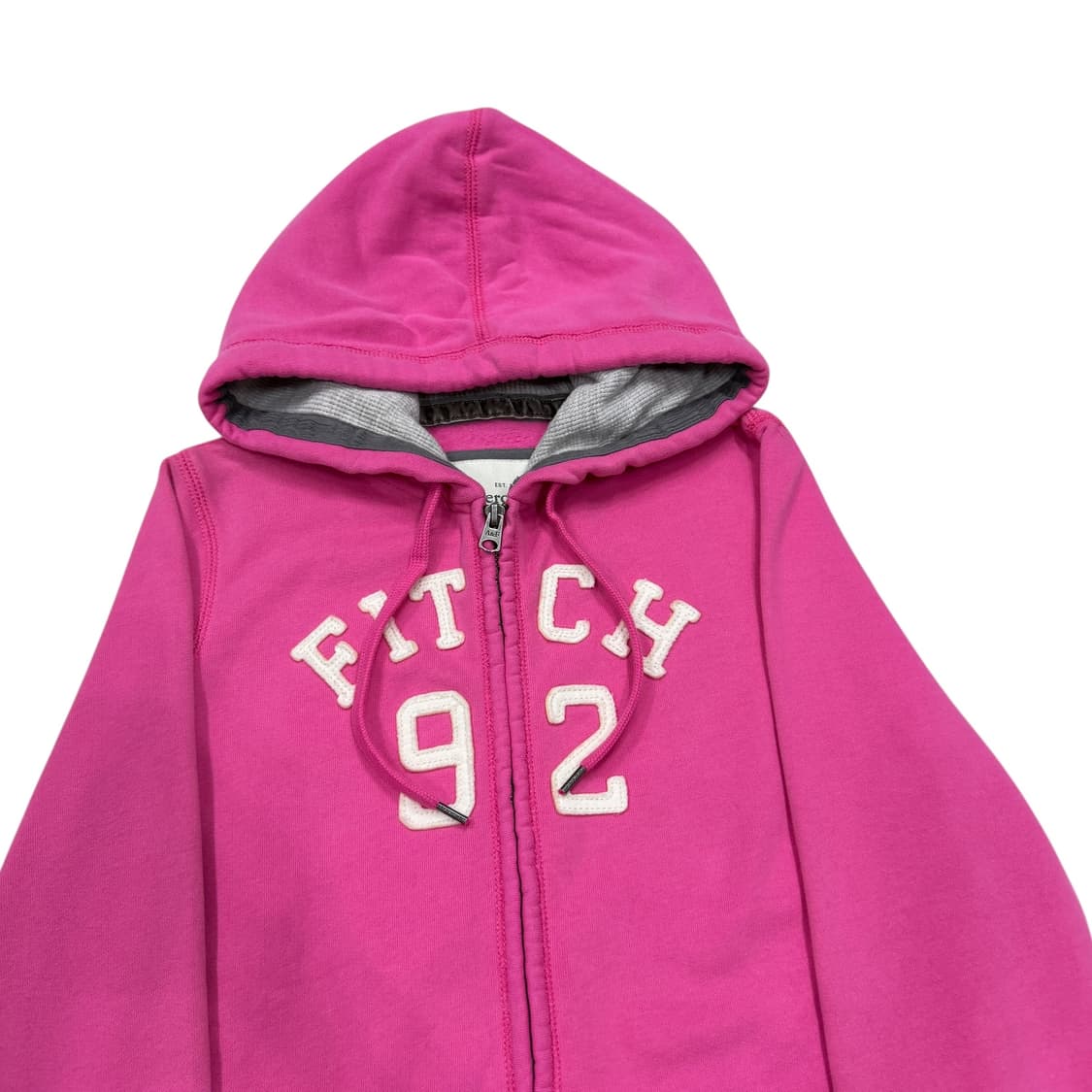 아베크롬비 빈티지 Y2K 스펠로고 핑크 후드집업 자켓 M 상품이미지2