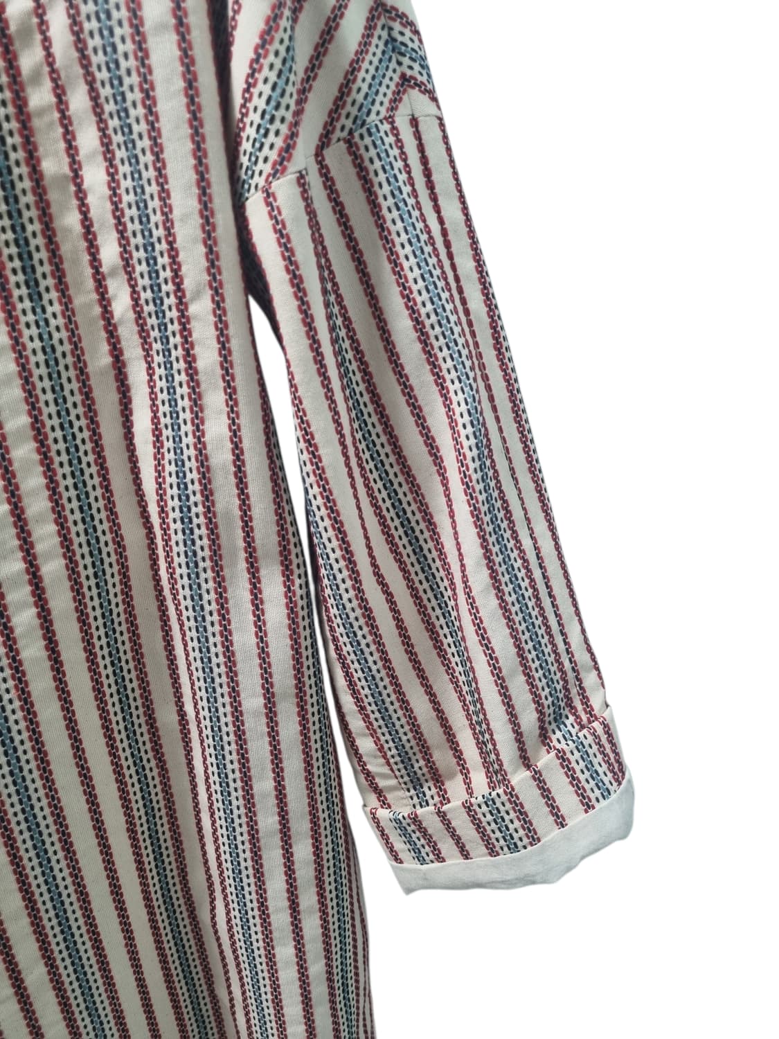 바네사브루노 자수 스트라이프 오픈 롱 자켓 36 상품이미지2