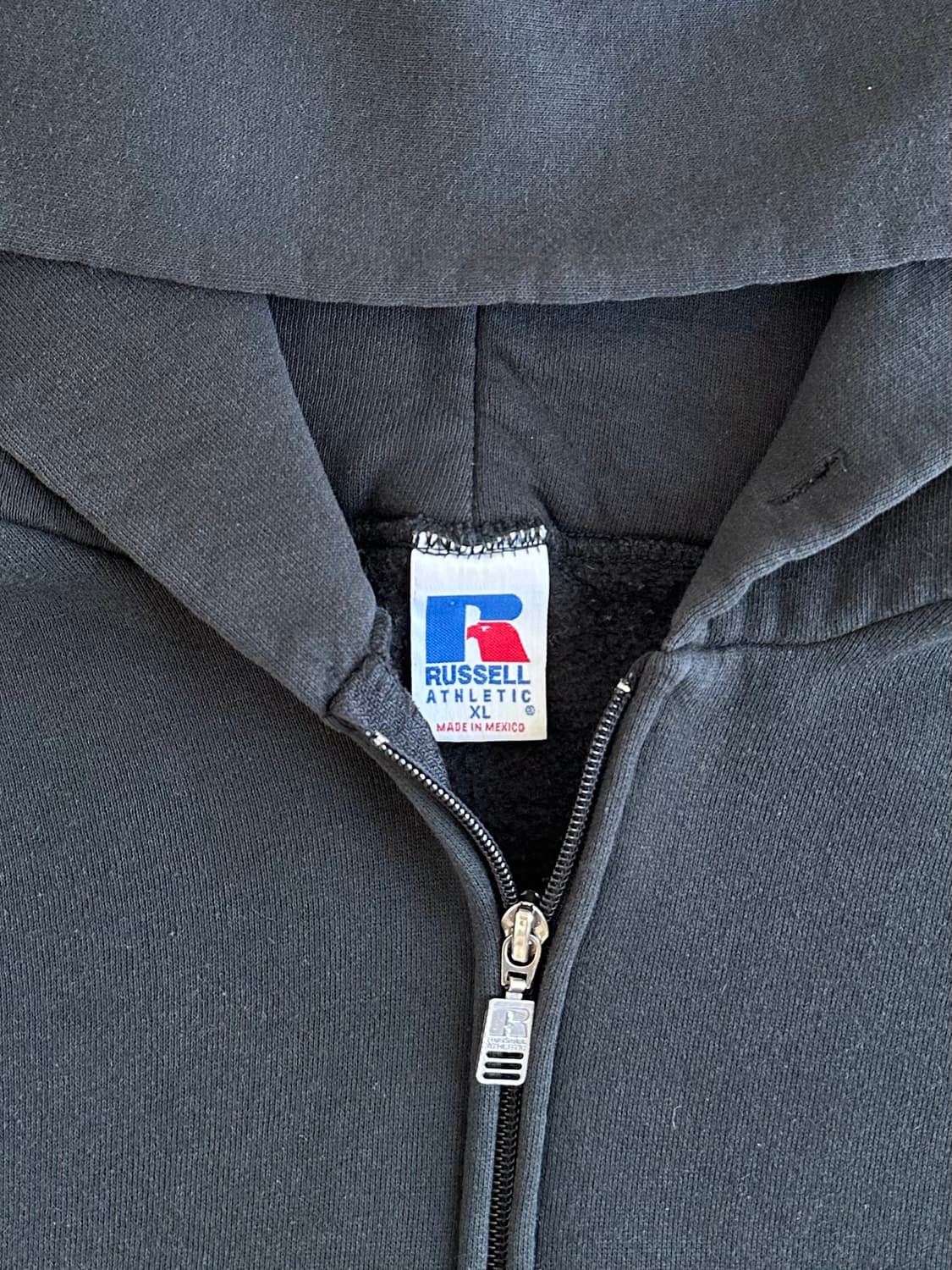 90s 빈티지 러셀 후드집업 블랙 XL 상품이미지5