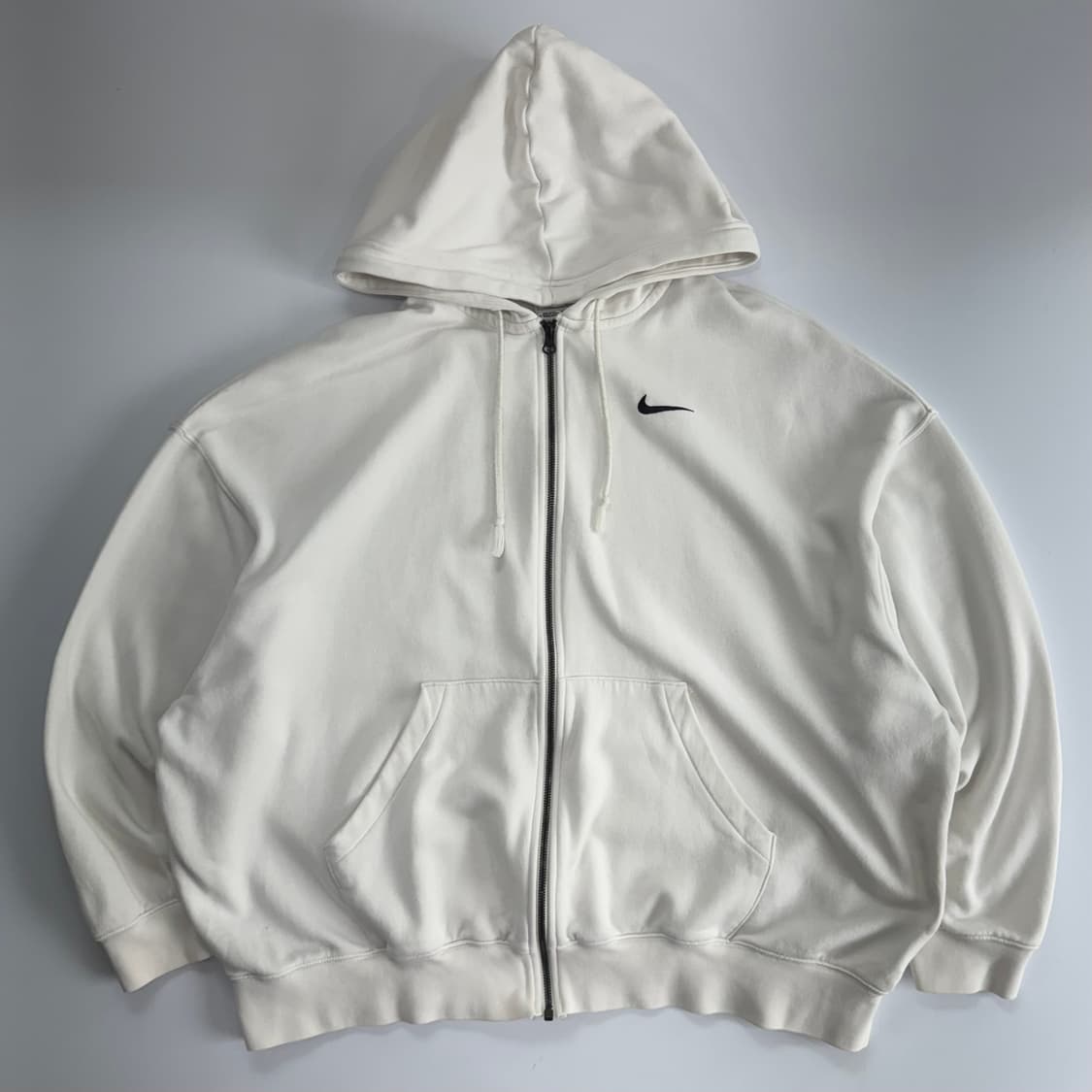 Nike 나이키 스몰로고 화이트 후드집업 상품이미지3