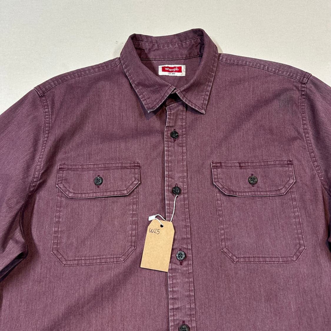 L) Wrangler 랭글러 투포켓 워크웨어 코튼 셔츠 W25 상품이미지3