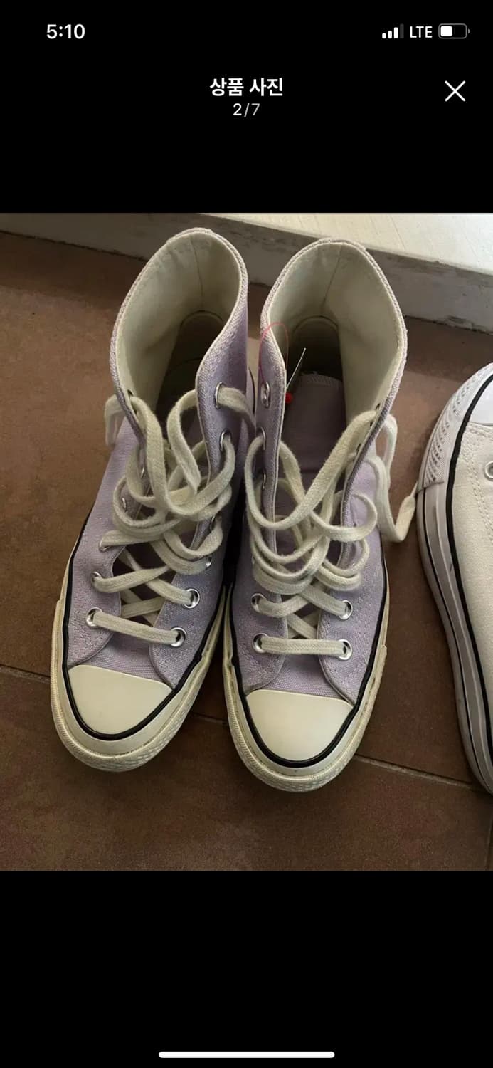 컨버스 척테일러 1970s 하이 퍼플 연보라 라일락 라벤더 240 235 상품이미지2