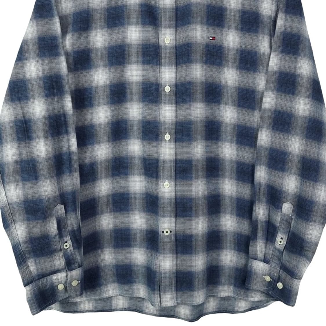 [타미힐피거] 타탄 로고 자수 체크 셔츠 M18603 상품이미지5