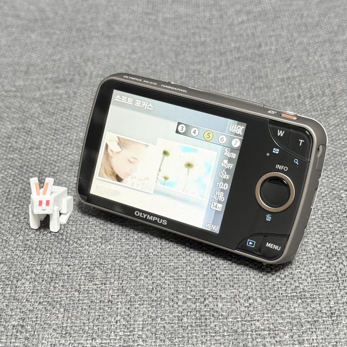 올림푸스 VH-210 화이트 풀박스 빈티지디카 상품이미지6