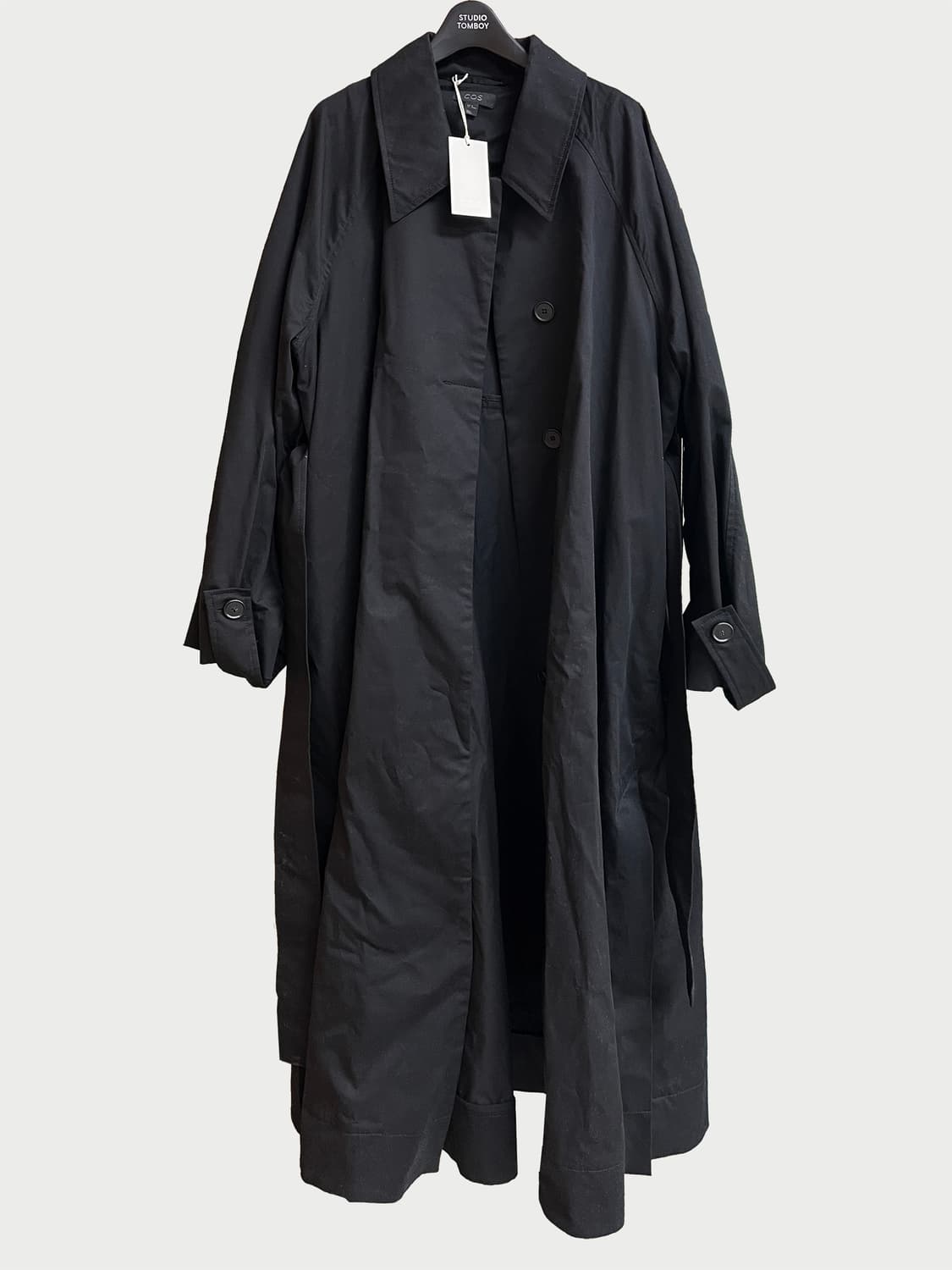 COS 오버사이즈 트렌치코트블랙 상품이미지5