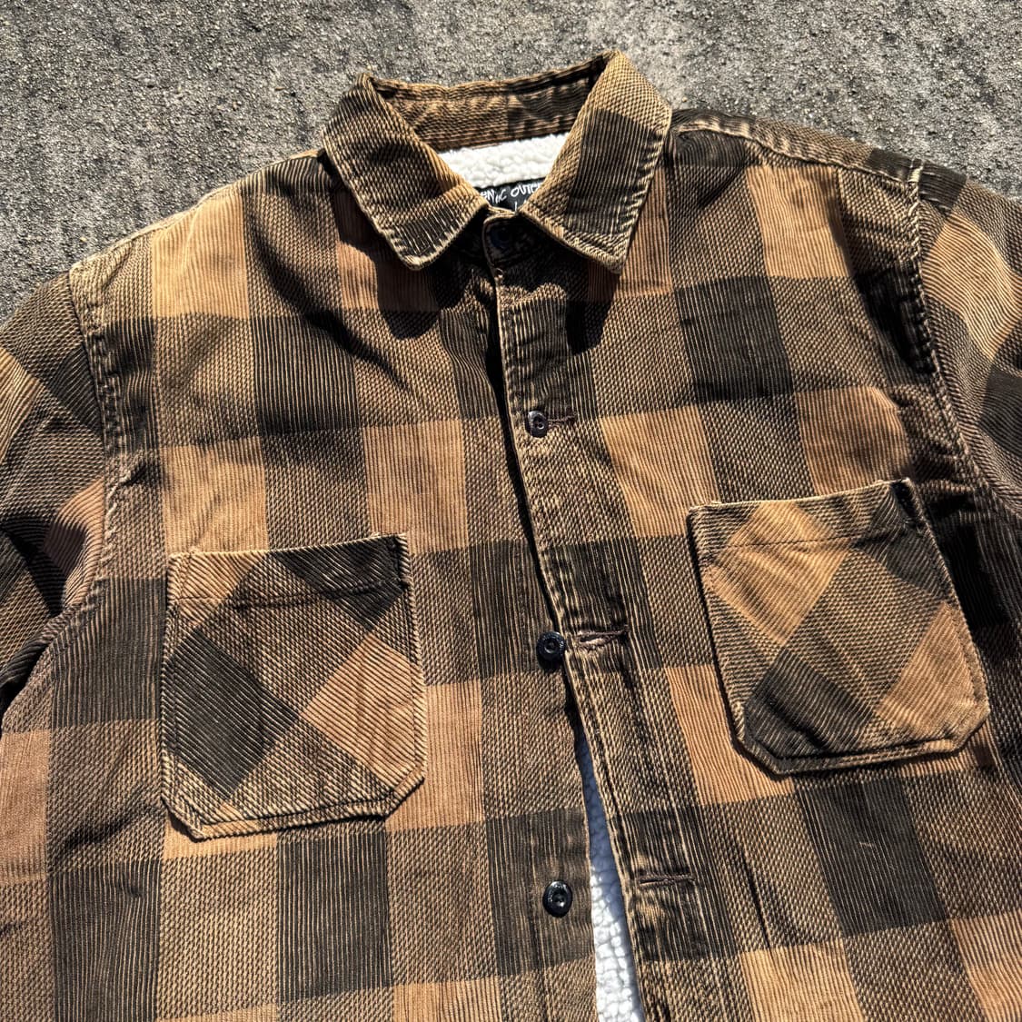 [L~XL] Stussy 스투시 체크 쉐르파 셔츠 자켓 상품이미지6