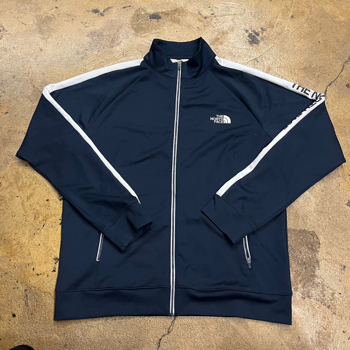 [정품/2XL] 노스페이스 네이비 트랙 자켓 화이트 라인 b8 상품이미지2