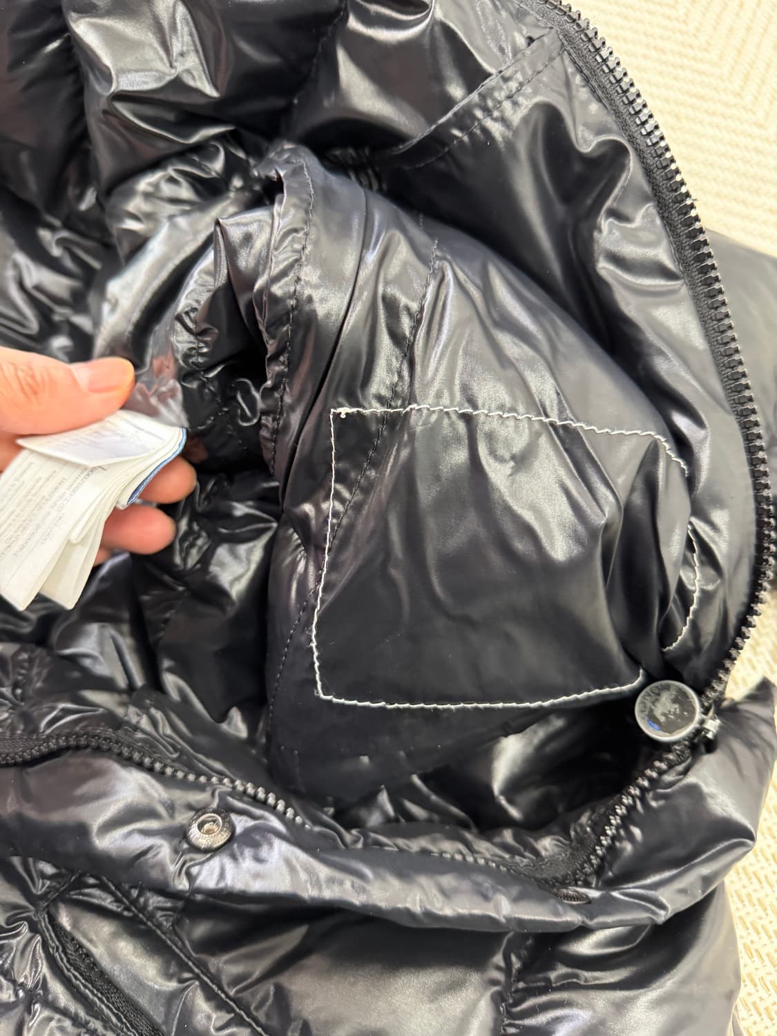 정품) 몽클레어 여성 빅와펜 숏패딩 1 상품이미지6