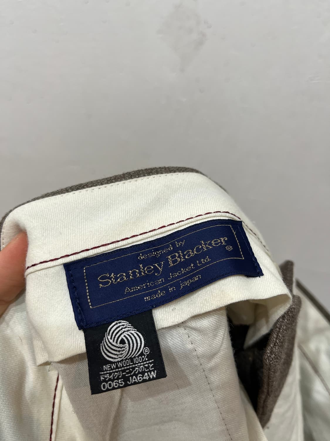 Stanley Blacker 퓨어울 클래식 슬랙스 트라우저 상품이미지2