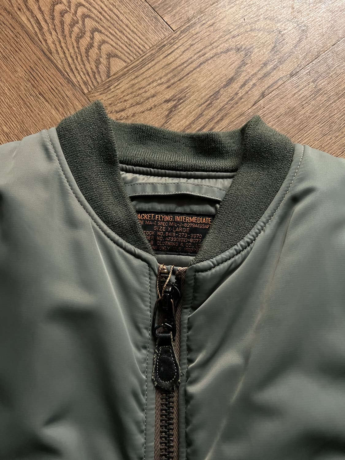 [XL]CAB Clothing 캡클로딩 50's MA-1 울파일 항공점퍼 상품이미지2