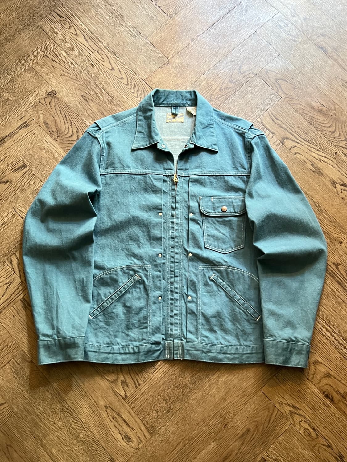 [M]슈가케인 랭글러 11mjz 복각 데님 트러커 자켓 상품이미지1