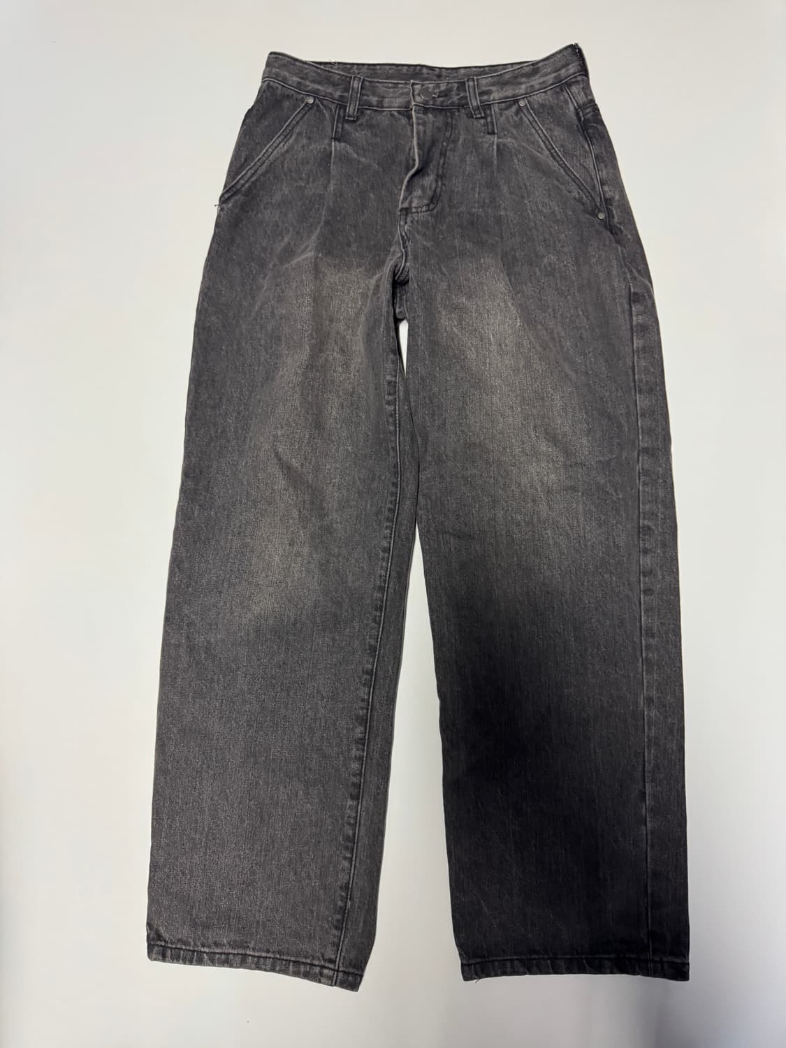 디미트리블랙 빈티지 워싱 흑청 데님팬츠 29.1인치 상품이미지1