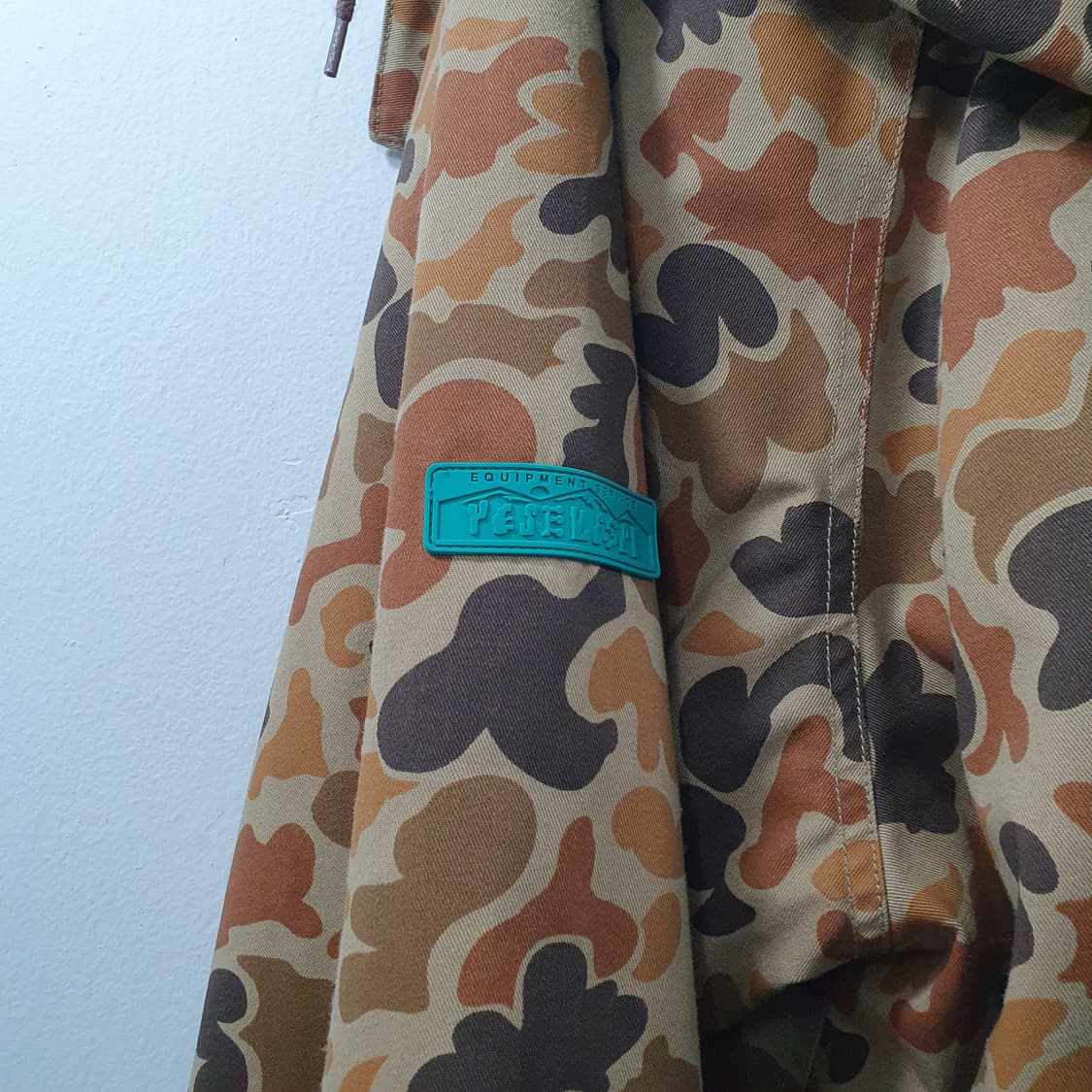 L 예스아이씨 남성 브라운 헌팅 카모 후드 자켓 점퍼 상품이미지7