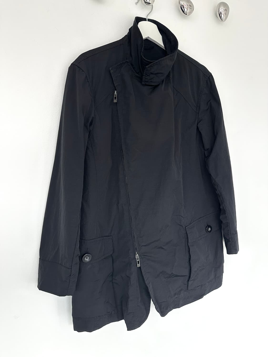 조르지오 알마니 아카이브 하이넥 왁스코팅 테크 자켓 상품이미지5