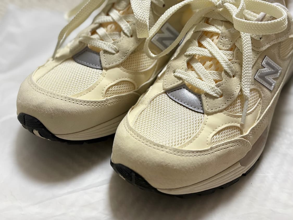 뉴발란스 992 메이드 인 USA 칼슘 로우 캐슈 상품이미지1