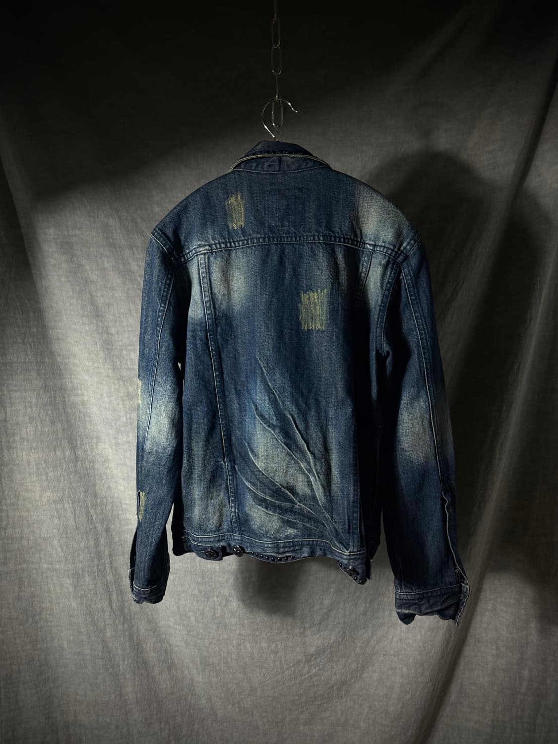 MIDAS Studded Destroyed Denim Jacket  상품이미지7