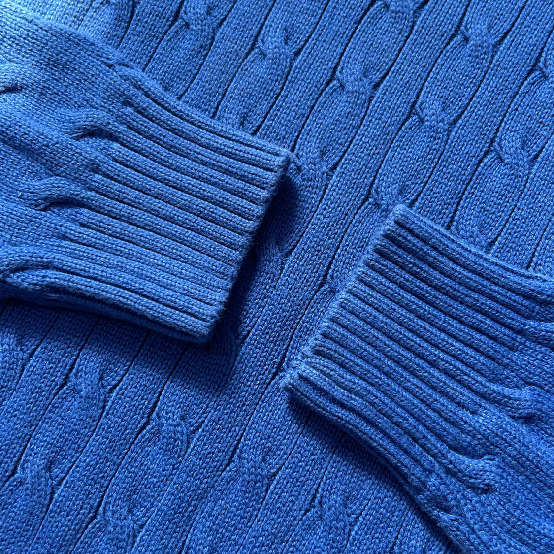 폴로 랄프로렌 블루 코튼 케이블 니트  상품이미지4