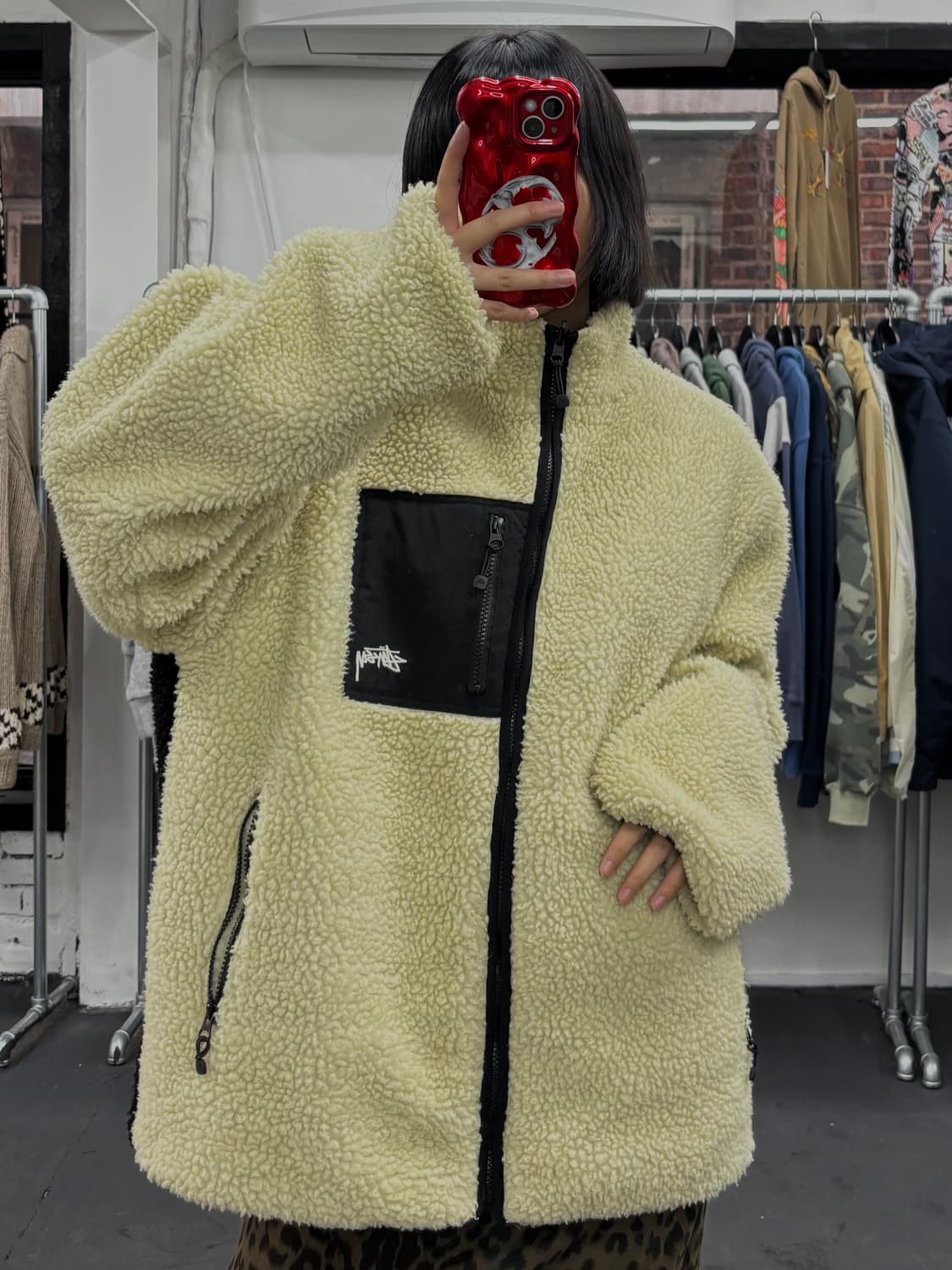 스투시 8볼 리버시블 플리스 자켓 상품이미지4