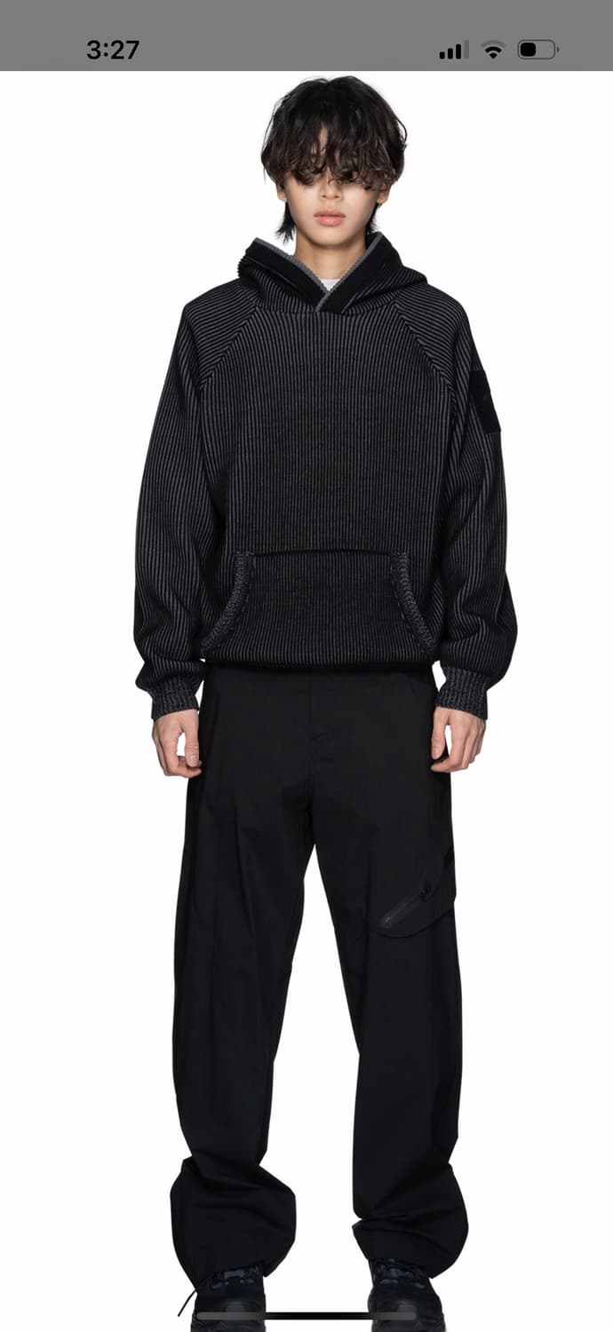 산산기어 23fw 후디드 니트 3사이즈 상품이미지3