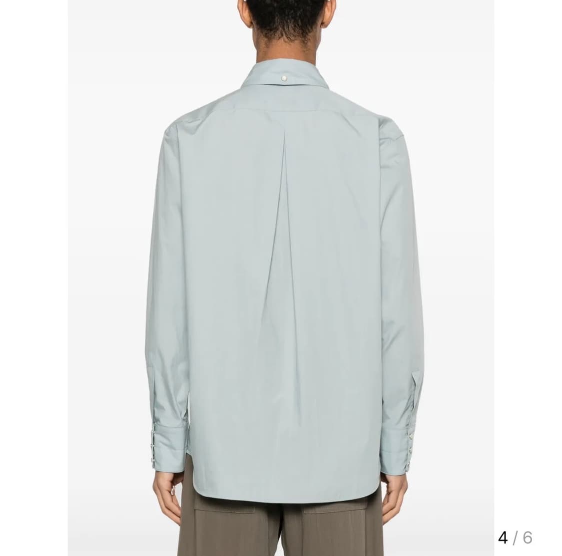 르메르 웨스턴 팝린 셔츠 스카이블루 (52사이즈) 상품이미지4