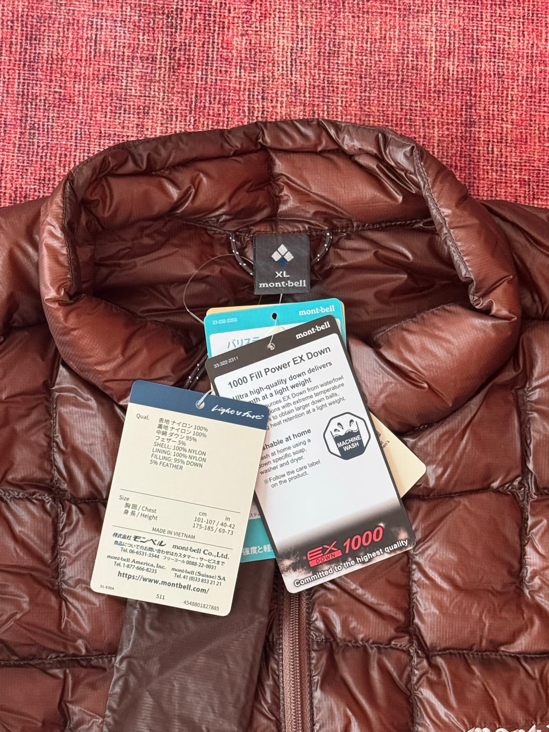 [새상품] 몽벨 플라즈마 1000 다운 자켓 브라운 (XL) 상품이미지3
