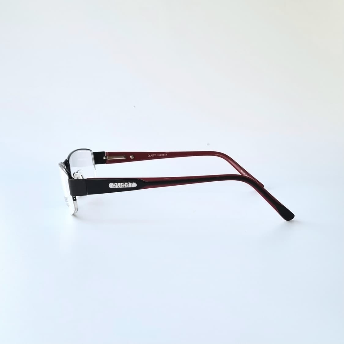 데드스탁 세련된 투톤 포인트 반무테 메탈 안경테 605 상품이미지4