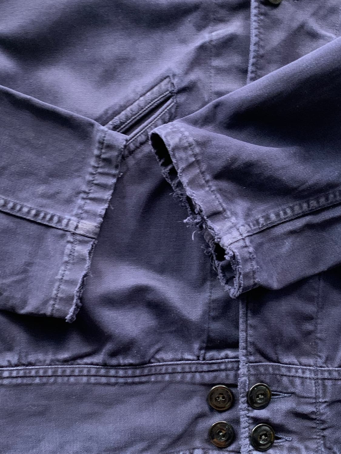 40s 미군 의료용 회복복 자켓 네이비 상품이미지4